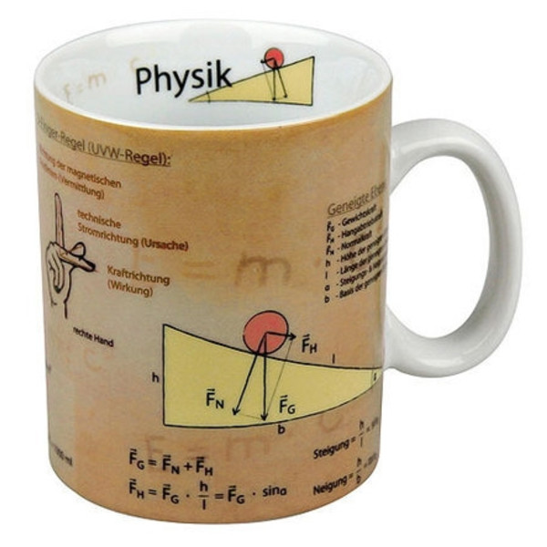 Könitz Chávena Physics knowledge mug (in German)