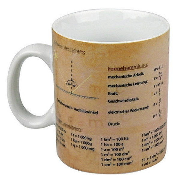 Könitz Chávena Physics knowledge mug (in German)