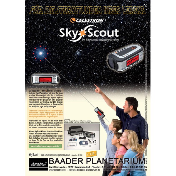 Celestron SkyScout Planetário de mão (VERSÃO EM ALEMÃO)
