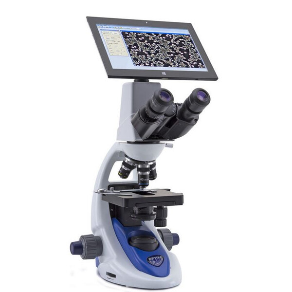 Optika Microscópio digital B-190TB, Achromat, com Tablet PC