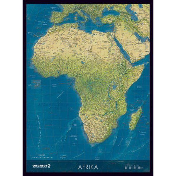 Columbus Mapa continental África