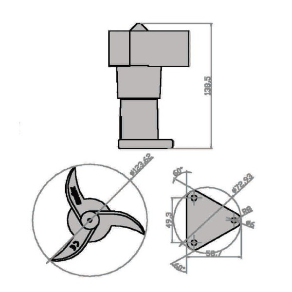 Lunatico Anemometer with internal heating system