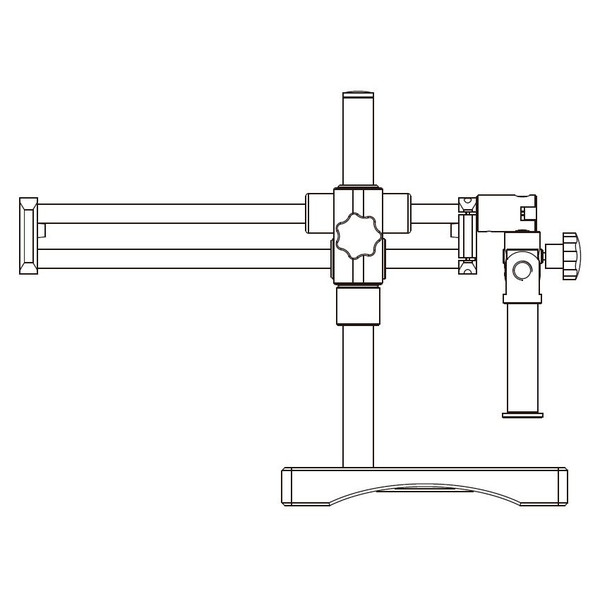 Motic Overhanging stand Tripé de braço grande horizontal, Coluna Ø 32mm, com placa de base