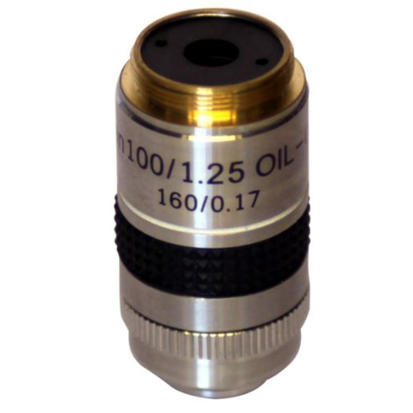 Optika objetivo Objective M-059, PLAN, 100x oil with diaphragm for darkfield for B-380, B-500