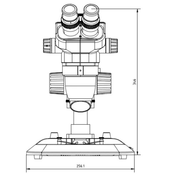 Euromex NexiusZoom ESD, NZ.1903-P-ESD; Coluna base, 6,7x-45x, trino