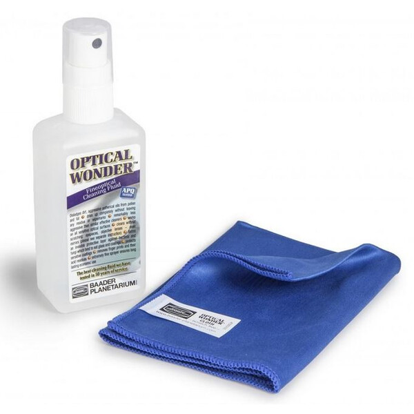 Baader Líquido de limpeza ótica Optical Wonder 100ml com pano