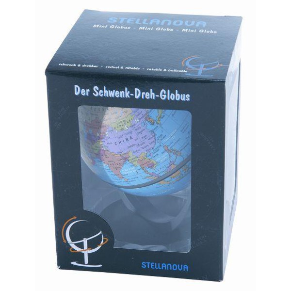 Stellanova Mini-globo Globo giratório azul 10 cm
