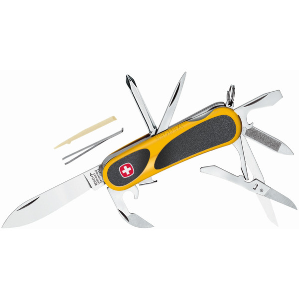 Wenger Faca de oficial, EvoGrip amarelo, 17747