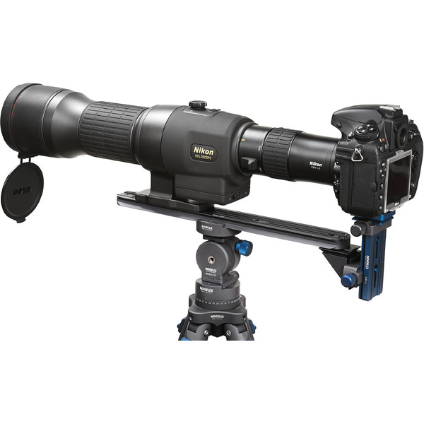 Novoflex Suporte de câmara QPL-SCOPE S digiscoping support bridge for angled eyepiece spotting scopes