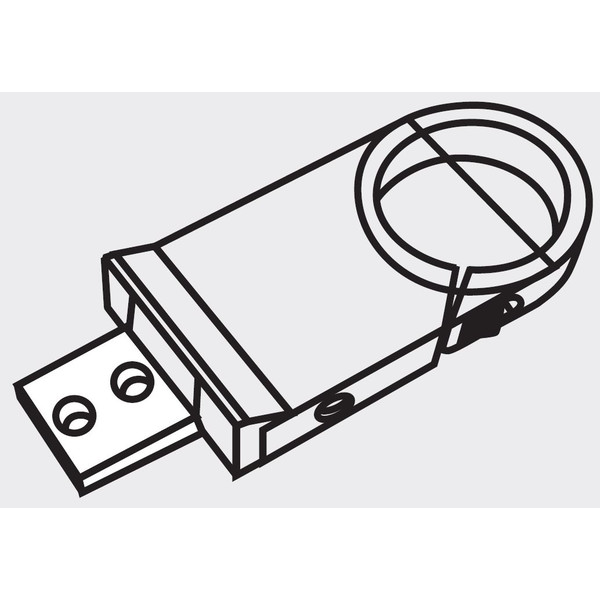 SCHOTT Grampo de montagem para Coluna Ø 25mm para fonte de luz fria KL-300