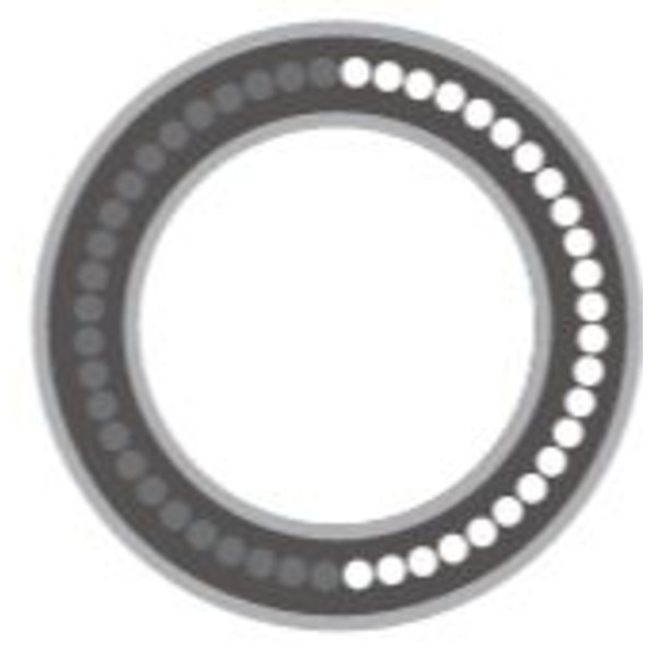SCHOTT LED Anel de luz fino, LED, segmentado, Ø exterior 82mm, Ø interior 66
