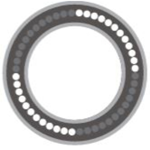 SCHOTT LED Anel de luz fino, LED, segmentado, Ø exterior 82mm, Ø interior 66