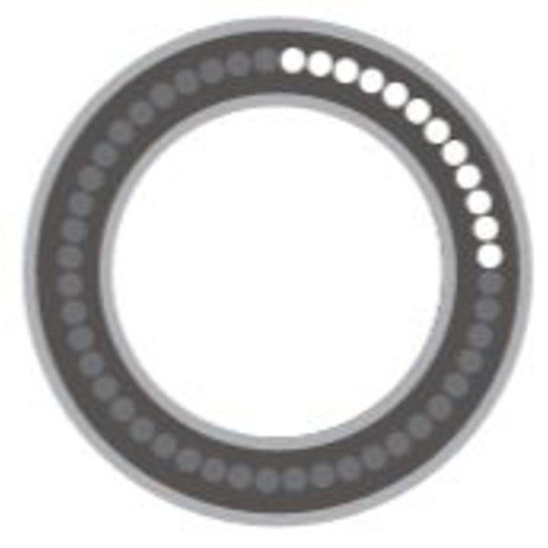 SCHOTT LED Anel de luz fino, LED, segmentado, Ø exterior 82mm, Ø interior 66