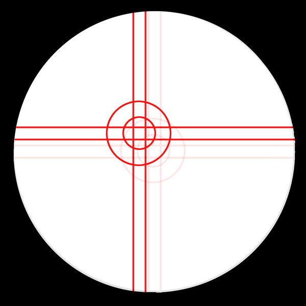 Omegon Ocular com mira Fadenkreuzokular Plössl 9mm, beleuchtet und beweglich, 1,25"