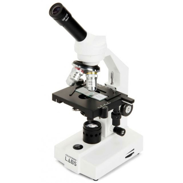 Celestron Microscópio LABS CM2000CF, mono, 40x, 10x, 400x, 800x,1000x 2000x, LED
