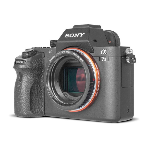 Baader Adaptador de câmera Anel em T para baioneta Sony E/NEX com rosca D52/M48 e T2