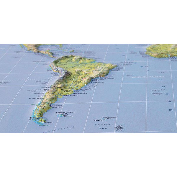 Stellanova 3D Mapa mundial magnético, Escala 1:73 Milhões