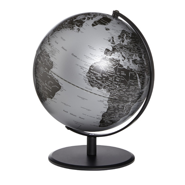 emform Globo Pluto Matt Silver 25cm