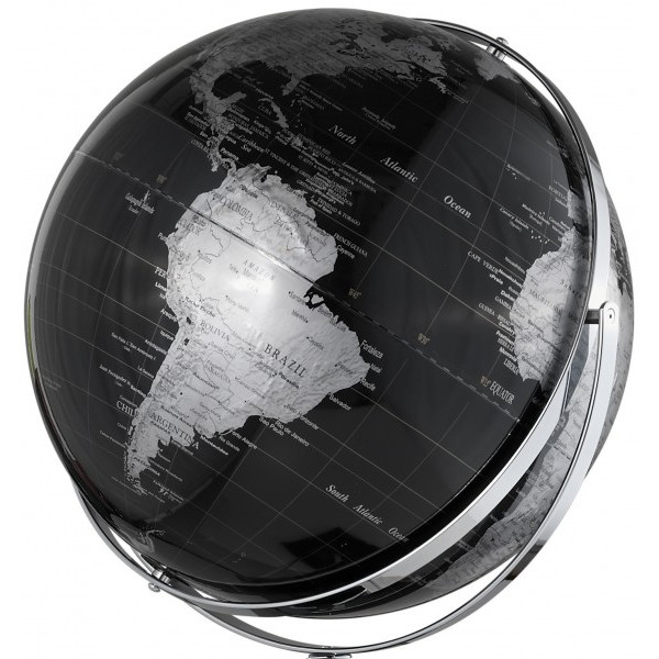 TROIKA Globo com pedestal Worldtrophy Black 43cm