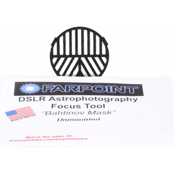 Farpoint Máscaras para foco  Bahtinov snap-in focus mask for DSLRs with 52mm filter diameter