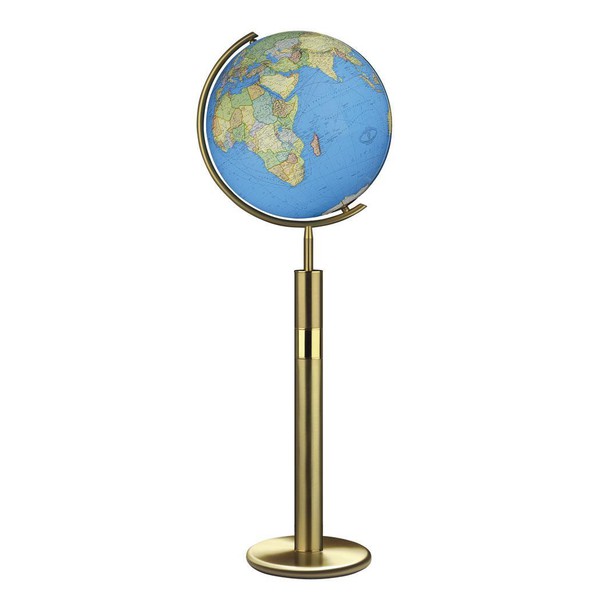 Columbus Globo com pedestal Duo Latão 40cm (Inglês)