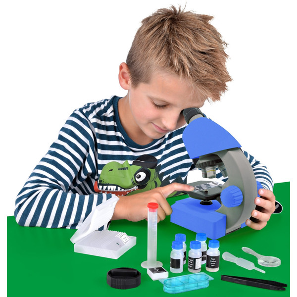 Bresser Junior Microscópio Junior microscope, 40X-640X, blue