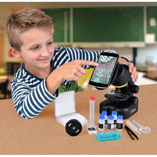 National Geographic Microscópio 40x-640x incl. Adaptador de Smartphone