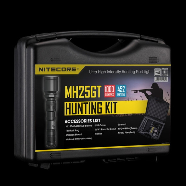 Nitecore Conjunto de caça Lanterna MH25 GT