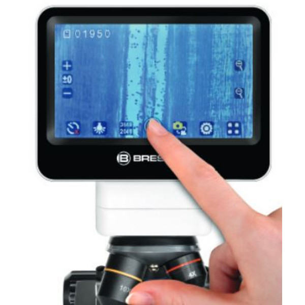 Bresser Microscópio LCD tátil, 5MP, 40x-1400x