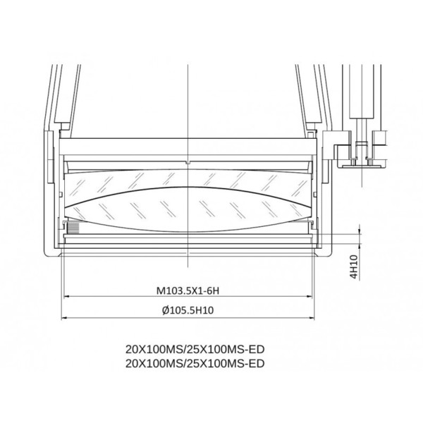 APM Binóculo MS 25x100