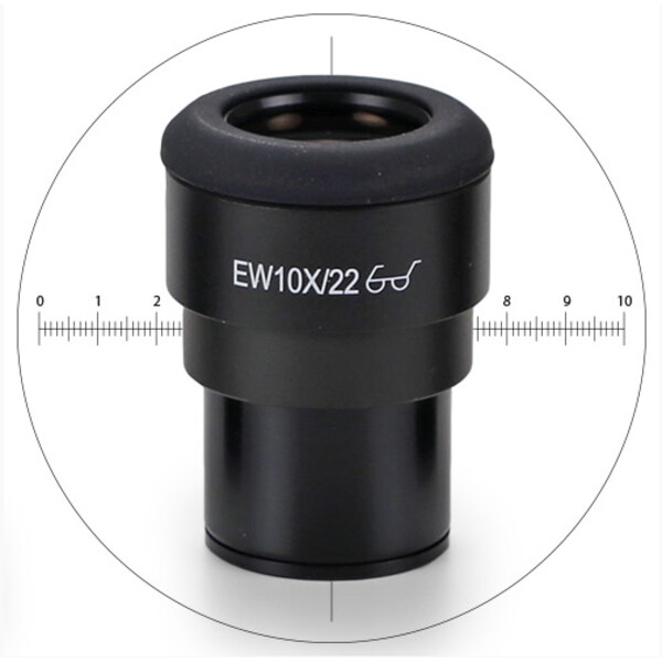 Euromex Ocular de medição IS.6210-CM, WF 10x / 22,10/100 microm., crosshair, Ø 30mm (iScope)