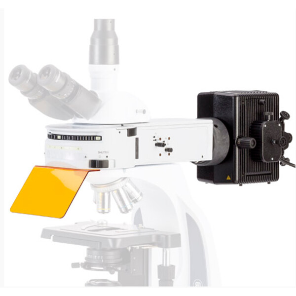 Euromex Extensão de fluorescência IS.9200-6NF com 6 posições para iScope, 2 blocos de filtros vazios sem filtro