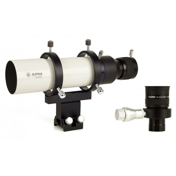 APM Luneta buscadora de 50 mm de visão reta com Ocular com mira iluminada