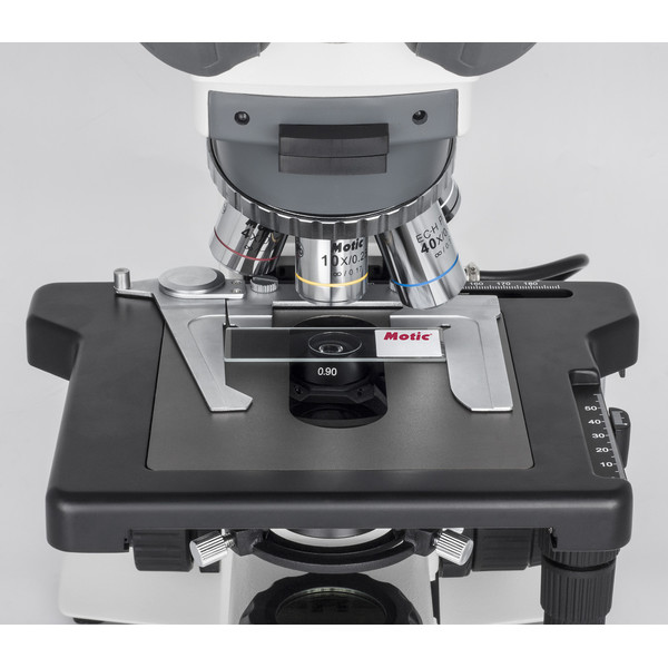 Motic Microscópio BA410 Elite, trino, Hal, 50W, 40x-1000x
