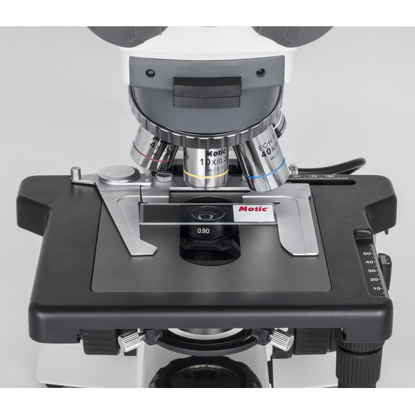 Motic Microscópio BA410 Elite, trino, Hal, 100W, 40x-1000x