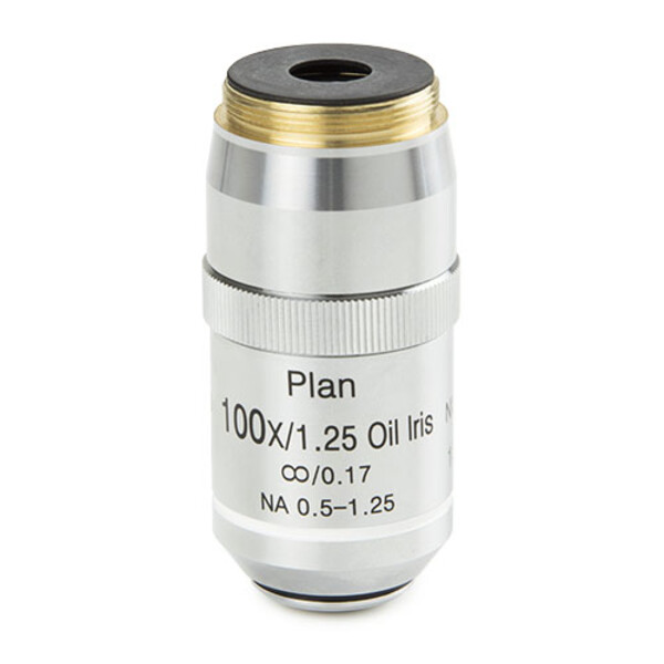 Euromex objetivo DX.7200-I, 100x/1,25, wd 0,2 mm, plan infinity, iris diaphragm,  oil, S (DelphiX)