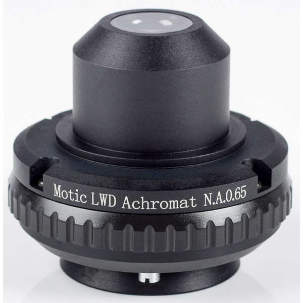 Motic Condensador, N.A. 0.65, wd 10.8mm, LWD, achro, diafragma da íris (BA410E, BA310)