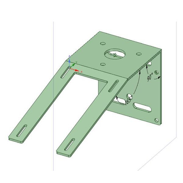 Lunatico Bracket for mounting weather sensor and anemometer