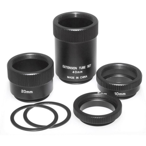 TS Optics Anéis distanciadores/mangas de extensão para objectivas de montagem em C, 6 peças