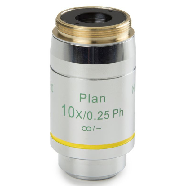 Euromex objetivo DX.7710, 10x/0.25 PLPHi, plano, fase, infinito (Delphi-X)