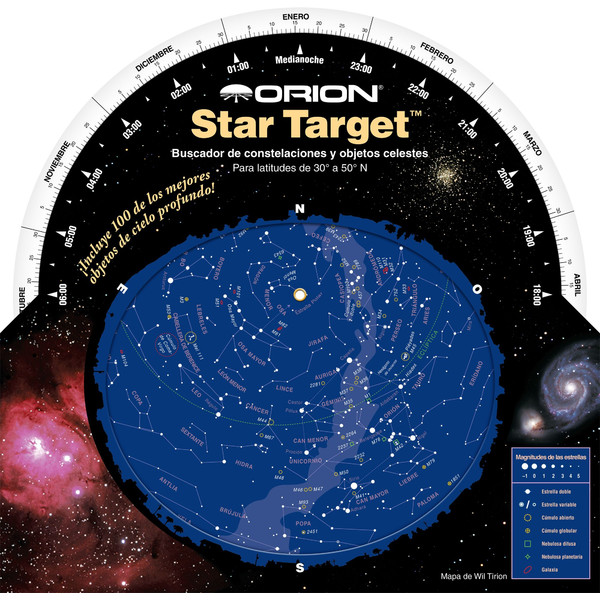 Orion Star Target para latitudes de 30° a 50° N