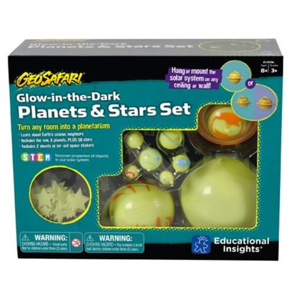 Learning Resources GeoSafari® Planetas e estrelas que brilham no escuro