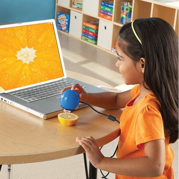 Learning Resources Microscópio de mão digital Zoomy 2.0 (azul)