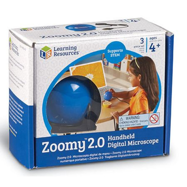 Learning Resources Microscópio de mão digital Zoomy 2.0 (azul)