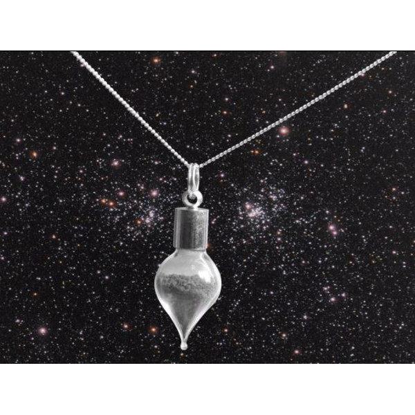 Jurassic Jewellery Colar de pó de meteorito (forma de gota)