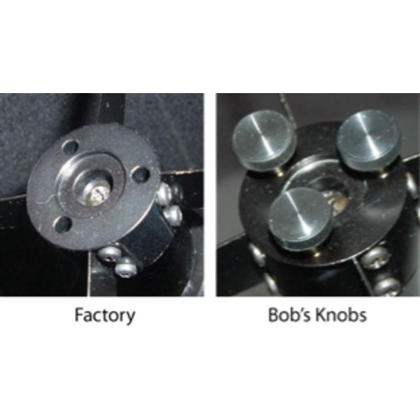 Bobs Knobs Parafusos serrilhados para espelhos secundários de Skywatcher Newton até 12"