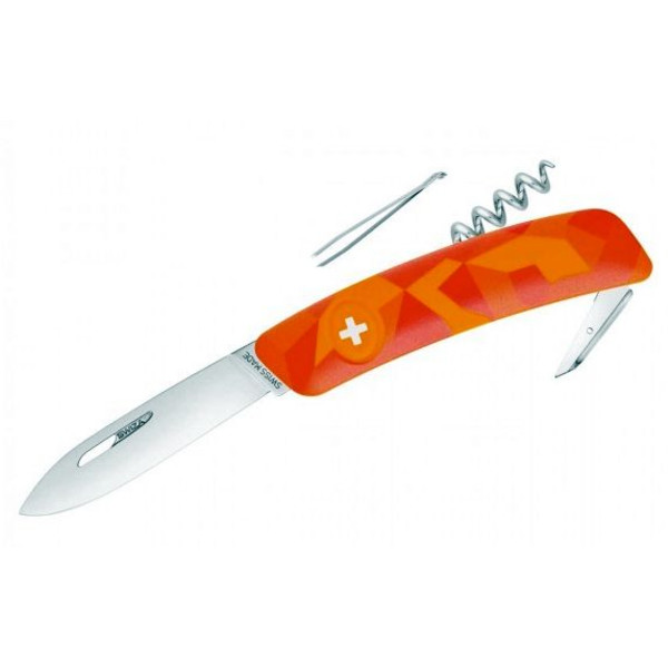SWIZA Faca C01 Swiss Army Knife, LUCEO Camo Urban Orange