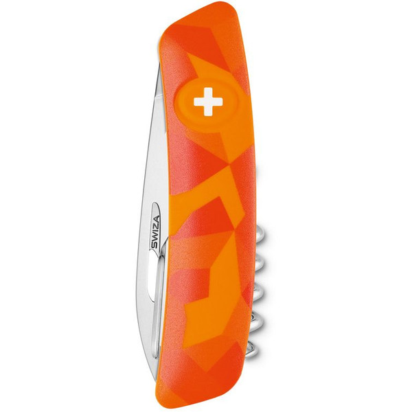 SWIZA Faca C01 Swiss Army Knife, LUCEO Camo Urban Orange