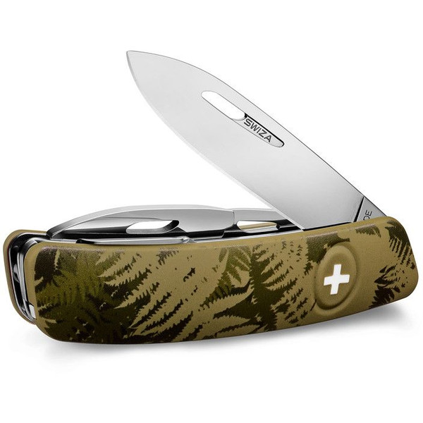 SWIZA Faca C03 Swiss Army Knife, SILVA Camo Fern Khaki