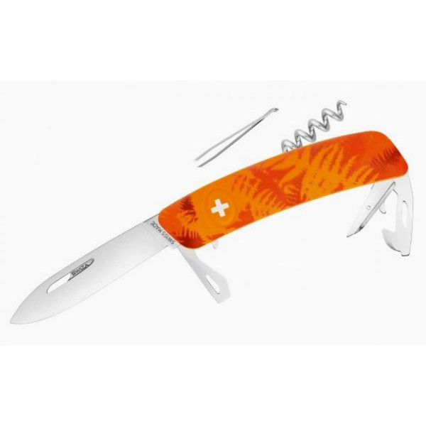 SWIZA Faca Canivete C03 FILIX Camo Fern Laranja